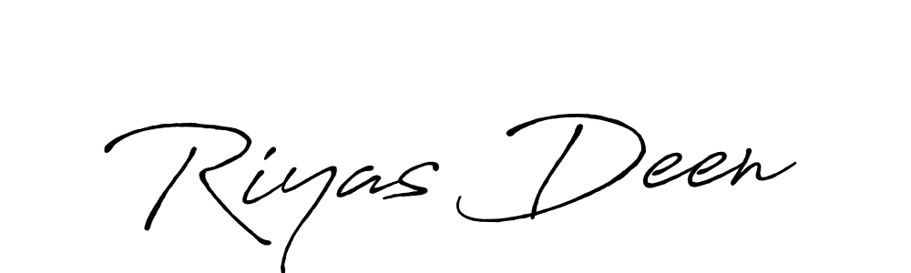 Design your own signature with our free online signature maker. With this signature software, you can create a handwritten (Antro_Vectra_Bolder) signature for name Riyas Deen. Riyas Deen signature style 7 images and pictures png