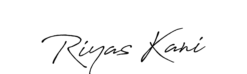 Make a beautiful signature design for name Riyas Kani. With this signature (Antro_Vectra_Bolder) style, you can create a handwritten signature for free. Riyas Kani signature style 7 images and pictures png