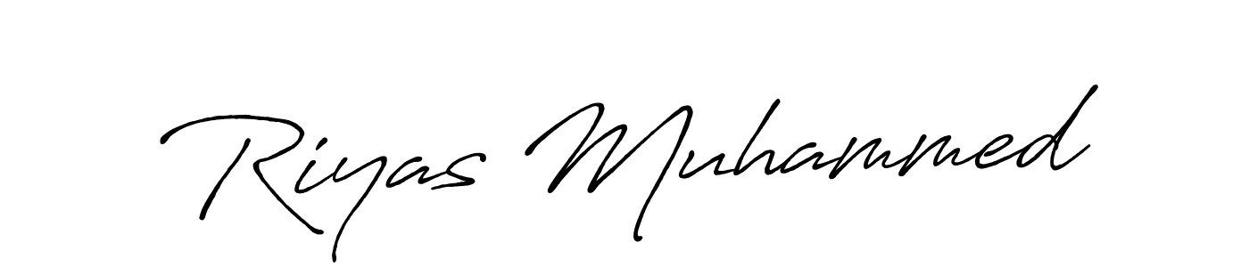 Use a signature maker to create a handwritten signature online. With this signature software, you can design (Antro_Vectra_Bolder) your own signature for name Riyas Muhammed. Riyas Muhammed signature style 7 images and pictures png
