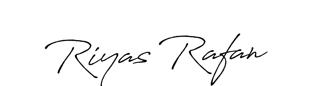 How to make Riyas Rafan name signature. Use Antro_Vectra_Bolder style for creating short signs online. This is the latest handwritten sign. Riyas Rafan signature style 7 images and pictures png