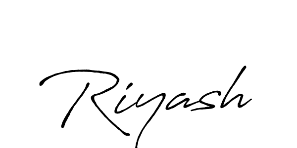 Also we have Riyash name is the best signature style. Create professional handwritten signature collection using Antro_Vectra_Bolder autograph style. Riyash signature style 7 images and pictures png