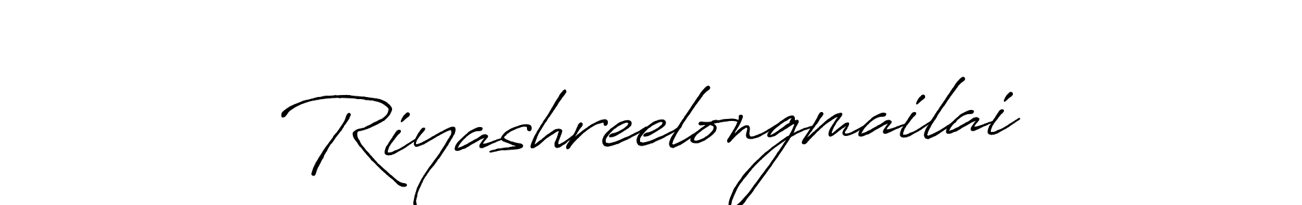 How to make Riyashreelongmailai signature? Antro_Vectra_Bolder is a professional autograph style. Create handwritten signature for Riyashreelongmailai name. Riyashreelongmailai signature style 7 images and pictures png