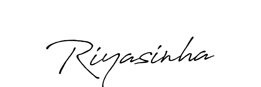 Riyasinha stylish signature style. Best Handwritten Sign (Antro_Vectra_Bolder) for my name. Handwritten Signature Collection Ideas for my name Riyasinha. Riyasinha signature style 7 images and pictures png