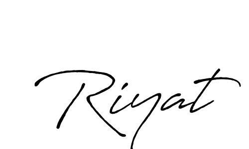 How to make Riyat signature? Antro_Vectra_Bolder is a professional autograph style. Create handwritten signature for Riyat name. Riyat signature style 7 images and pictures png