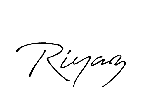 Make a beautiful signature design for name Riyaz. With this signature (Antro_Vectra_Bolder) style, you can create a handwritten signature for free. Riyaz signature style 7 images and pictures png