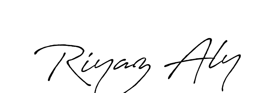 This is the best signature style for the Riyaz Aly name. Also you like these signature font (Antro_Vectra_Bolder). Mix name signature. Riyaz Aly signature style 7 images and pictures png