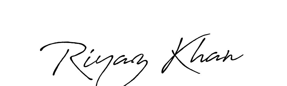 Also we have Riyaz Khan name is the best signature style. Create professional handwritten signature collection using Antro_Vectra_Bolder autograph style. Riyaz Khan signature style 7 images and pictures png