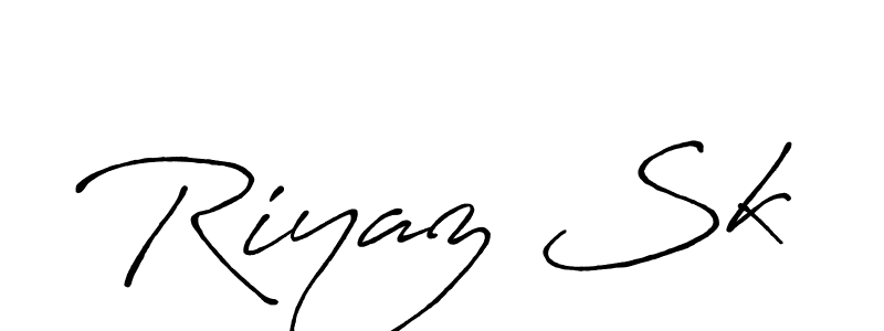 The best way (Antro_Vectra_Bolder) to make a short signature is to pick only two or three words in your name. The name Riyaz Sk include a total of six letters. For converting this name. Riyaz Sk signature style 7 images and pictures png