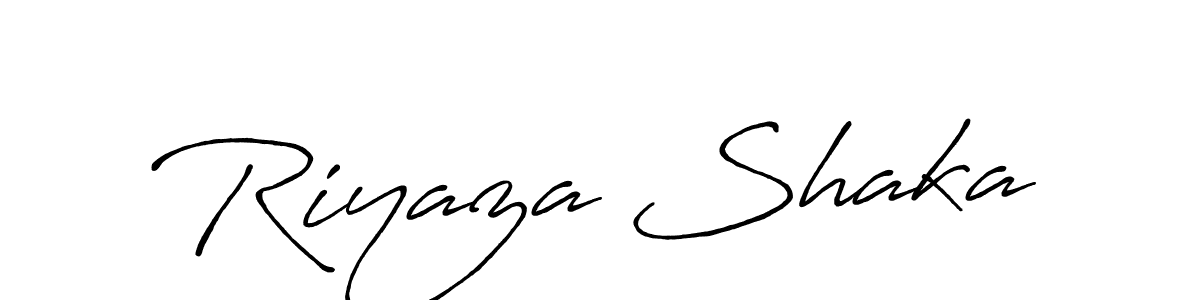 Make a beautiful signature design for name Riyaza Shaka. Use this online signature maker to create a handwritten signature for free. Riyaza Shaka signature style 7 images and pictures png