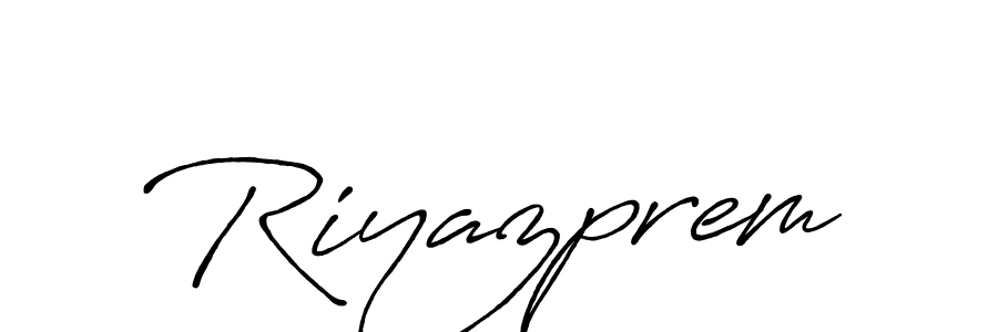 Make a beautiful signature design for name Riyazprem. With this signature (Antro_Vectra_Bolder) style, you can create a handwritten signature for free. Riyazprem signature style 7 images and pictures png