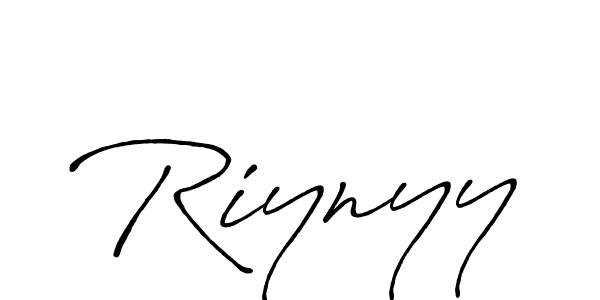 Also You can easily find your signature by using the search form. We will create Riynyy name handwritten signature images for you free of cost using Antro_Vectra_Bolder sign style. Riynyy signature style 7 images and pictures png