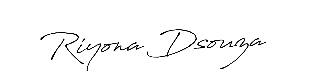 Design your own signature with our free online signature maker. With this signature software, you can create a handwritten (Antro_Vectra_Bolder) signature for name Riyona Dsouza. Riyona Dsouza signature style 7 images and pictures png