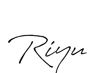 Make a beautiful signature design for name Riyu. Use this online signature maker to create a handwritten signature for free. Riyu signature style 7 images and pictures png