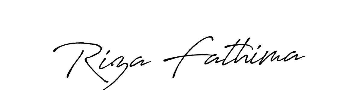 Once you've used our free online signature maker to create your best signature Antro_Vectra_Bolder style, it's time to enjoy all of the benefits that Riza Fathima name signing documents. Riza Fathima signature style 7 images and pictures png