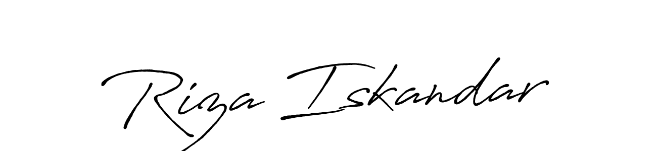 Also we have Riza Iskandar name is the best signature style. Create professional handwritten signature collection using Antro_Vectra_Bolder autograph style. Riza Iskandar signature style 7 images and pictures png
