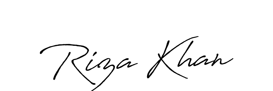 Riza Khan stylish signature style. Best Handwritten Sign (Antro_Vectra_Bolder) for my name. Handwritten Signature Collection Ideas for my name Riza Khan. Riza Khan signature style 7 images and pictures png