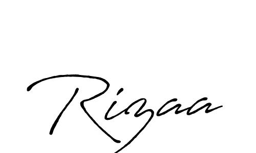 Design your own signature with our free online signature maker. With this signature software, you can create a handwritten (Antro_Vectra_Bolder) signature for name Rizaa. Rizaa signature style 7 images and pictures png