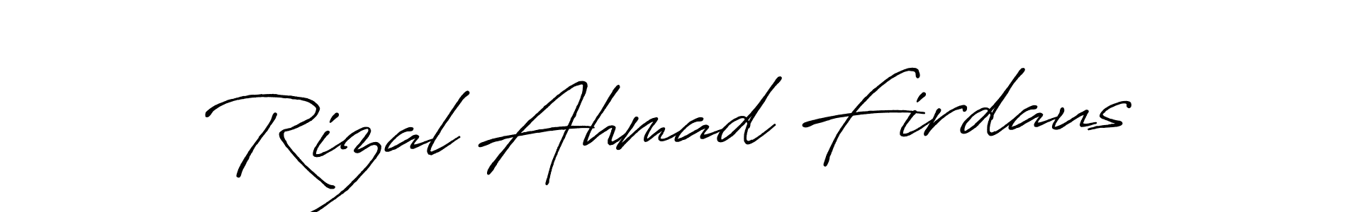 How to Draw Rizal Ahmad Firdaus signature style? Antro_Vectra_Bolder is a latest design signature styles for name Rizal Ahmad Firdaus. Rizal Ahmad Firdaus signature style 7 images and pictures png