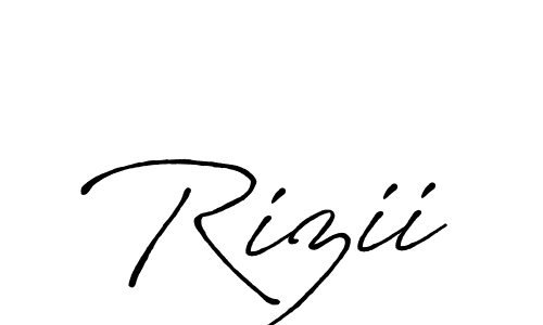 Also we have Rizii name is the best signature style. Create professional handwritten signature collection using Antro_Vectra_Bolder autograph style. Rizii signature style 7 images and pictures png