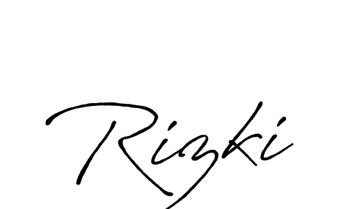 Also You can easily find your signature by using the search form. We will create Rizki name handwritten signature images for you free of cost using Antro_Vectra_Bolder sign style. Rizki signature style 7 images and pictures png