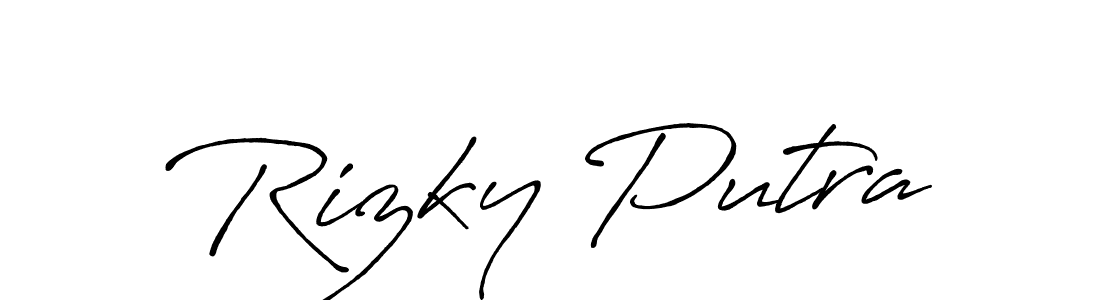 Make a beautiful signature design for name Rizky Putra. Use this online signature maker to create a handwritten signature for free. Rizky Putra signature style 7 images and pictures png