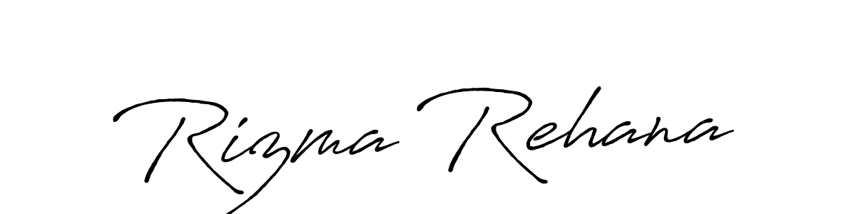 You should practise on your own different ways (Antro_Vectra_Bolder) to write your name (Rizma Rehana) in signature. don't let someone else do it for you. Rizma Rehana signature style 7 images and pictures png