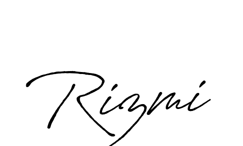 Create a beautiful signature design for name Rizmi. With this signature (Antro_Vectra_Bolder) fonts, you can make a handwritten signature for free. Rizmi signature style 7 images and pictures png