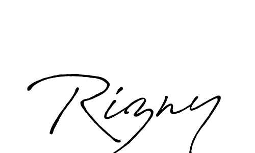 Make a beautiful signature design for name Rizny. Use this online signature maker to create a handwritten signature for free. Rizny signature style 7 images and pictures png
