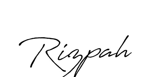 Make a beautiful signature design for name Rizpah. With this signature (Antro_Vectra_Bolder) style, you can create a handwritten signature for free. Rizpah signature style 7 images and pictures png