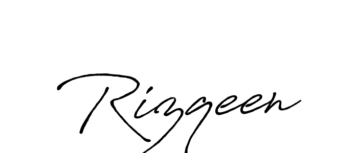 if you are searching for the best signature style for your name Rizqeen. so please give up your signature search. here we have designed multiple signature styles  using Antro_Vectra_Bolder. Rizqeen signature style 7 images and pictures png