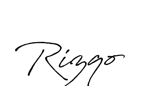 Design your own signature with our free online signature maker. With this signature software, you can create a handwritten (Antro_Vectra_Bolder) signature for name Rizqo. Rizqo signature style 7 images and pictures png