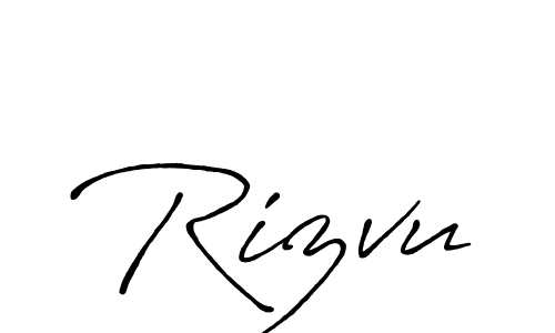 Best and Professional Signature Style for Rizvu. Antro_Vectra_Bolder Best Signature Style Collection. Rizvu signature style 7 images and pictures png