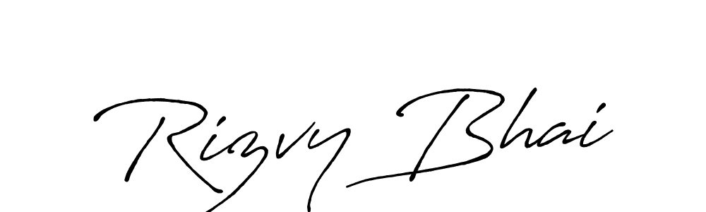 Also You can easily find your signature by using the search form. We will create Rizvy Bhai name handwritten signature images for you free of cost using Antro_Vectra_Bolder sign style. Rizvy Bhai signature style 7 images and pictures png