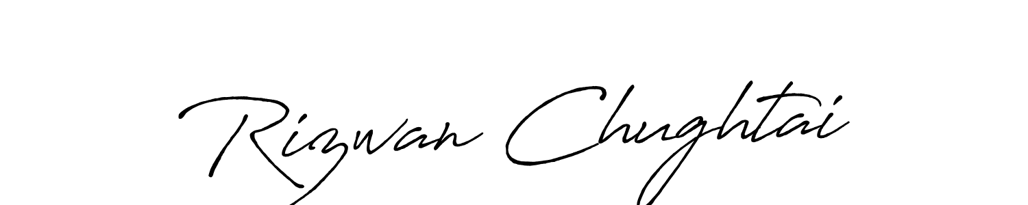 Rizwan Chughtai stylish signature style. Best Handwritten Sign (Antro_Vectra_Bolder) for my name. Handwritten Signature Collection Ideas for my name Rizwan Chughtai. Rizwan Chughtai signature style 7 images and pictures png