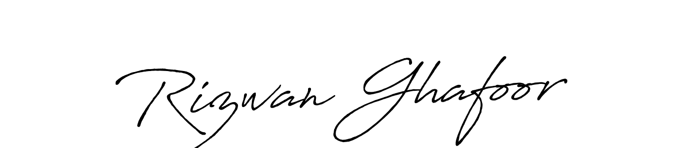 Also we have Rizwan Ghafoor name is the best signature style. Create professional handwritten signature collection using Antro_Vectra_Bolder autograph style. Rizwan Ghafoor signature style 7 images and pictures png