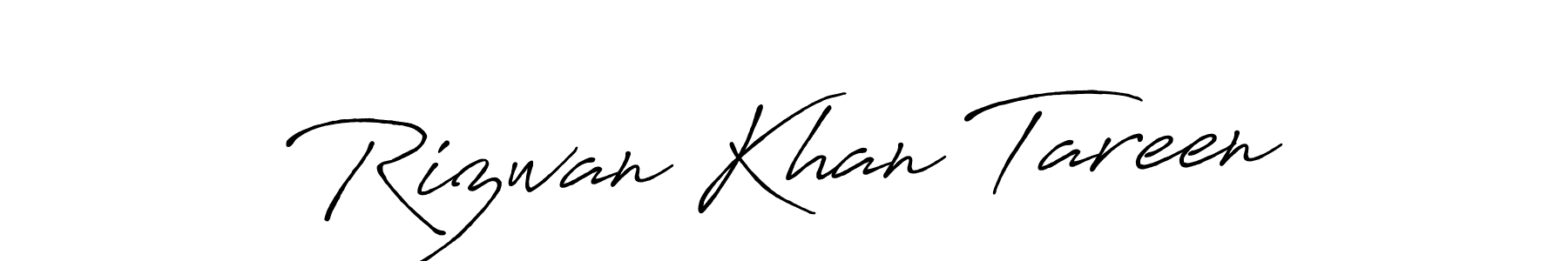 Make a beautiful signature design for name Rizwan Khan Tareen. With this signature (Antro_Vectra_Bolder) style, you can create a handwritten signature for free. Rizwan Khan Tareen signature style 7 images and pictures png