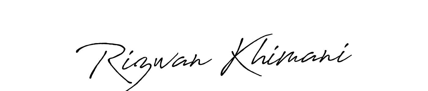 if you are searching for the best signature style for your name Rizwan Khimani. so please give up your signature search. here we have designed multiple signature styles  using Antro_Vectra_Bolder. Rizwan Khimani signature style 7 images and pictures png