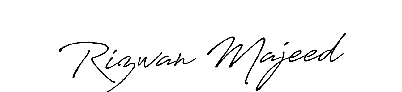 How to make Rizwan Majeed signature? Antro_Vectra_Bolder is a professional autograph style. Create handwritten signature for Rizwan Majeed name. Rizwan Majeed signature style 7 images and pictures png