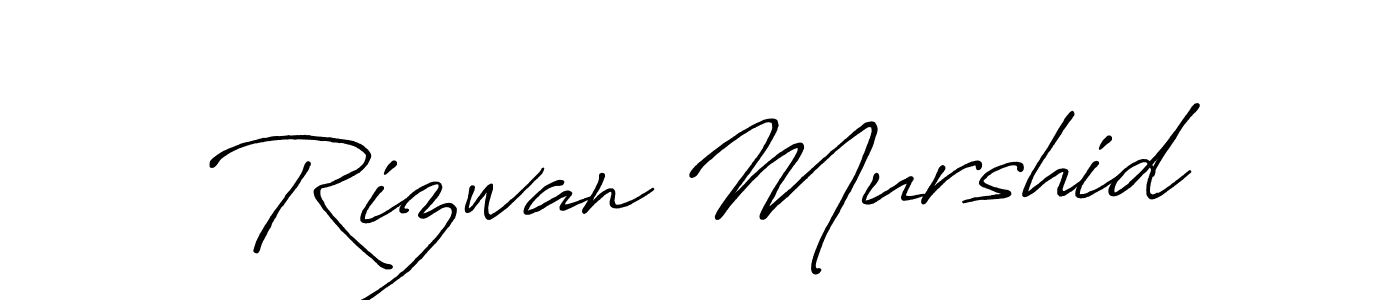 if you are searching for the best signature style for your name Rizwan Murshid. so please give up your signature search. here we have designed multiple signature styles  using Antro_Vectra_Bolder. Rizwan Murshid signature style 7 images and pictures png