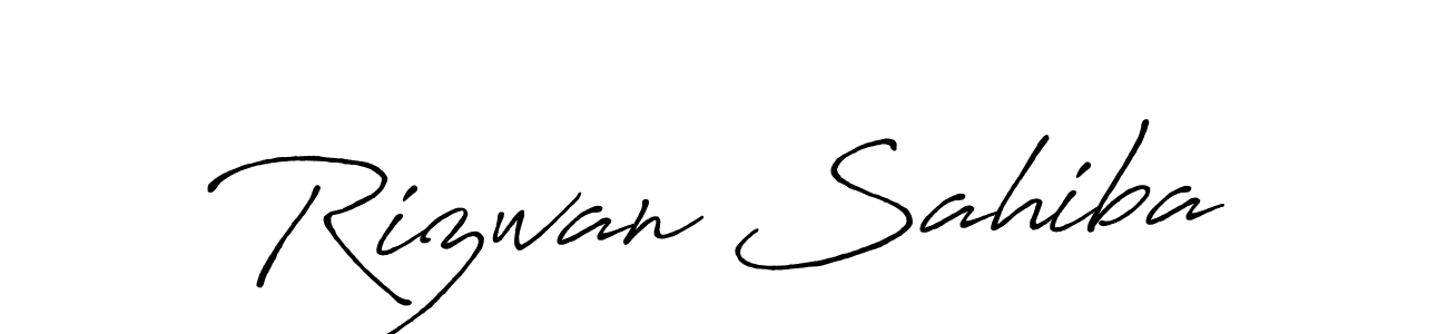 Rizwan Sahiba stylish signature style. Best Handwritten Sign (Antro_Vectra_Bolder) for my name. Handwritten Signature Collection Ideas for my name Rizwan Sahiba. Rizwan Sahiba signature style 7 images and pictures png