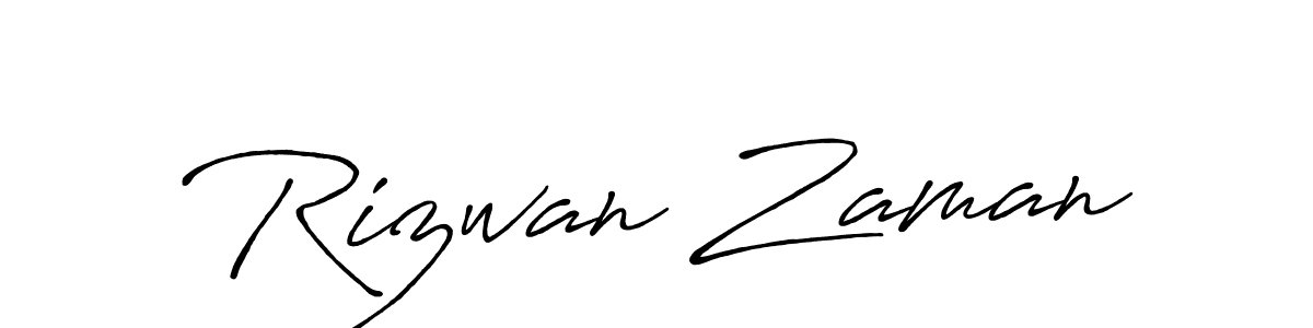 Also we have Rizwan Zaman name is the best signature style. Create professional handwritten signature collection using Antro_Vectra_Bolder autograph style. Rizwan Zaman signature style 7 images and pictures png