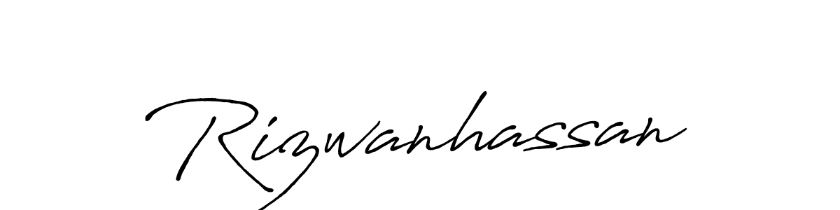 Rizwanhassan stylish signature style. Best Handwritten Sign (Antro_Vectra_Bolder) for my name. Handwritten Signature Collection Ideas for my name Rizwanhassan. Rizwanhassan signature style 7 images and pictures png