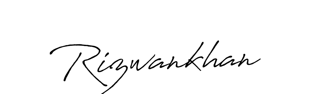 Create a beautiful signature design for name Rizwankhan. With this signature (Antro_Vectra_Bolder) fonts, you can make a handwritten signature for free. Rizwankhan signature style 7 images and pictures png