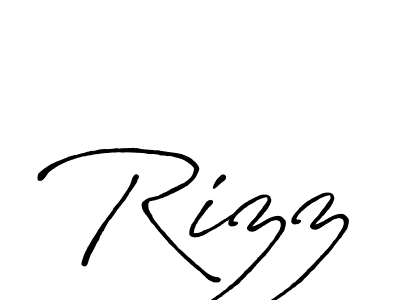 Rizz stylish signature style. Best Handwritten Sign (Antro_Vectra_Bolder) for my name. Handwritten Signature Collection Ideas for my name Rizz. Rizz signature style 7 images and pictures png