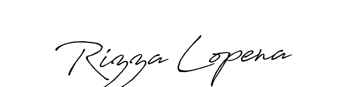 Antro_Vectra_Bolder is a professional signature style that is perfect for those who want to add a touch of class to their signature. It is also a great choice for those who want to make their signature more unique. Get Rizza Lopena name to fancy signature for free. Rizza Lopena signature style 7 images and pictures png