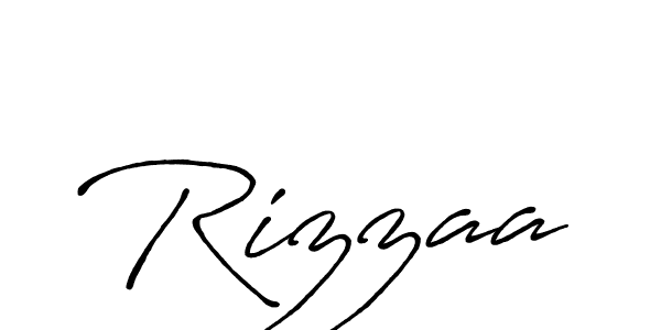 Rizzaa stylish signature style. Best Handwritten Sign (Antro_Vectra_Bolder) for my name. Handwritten Signature Collection Ideas for my name Rizzaa. Rizzaa signature style 7 images and pictures png