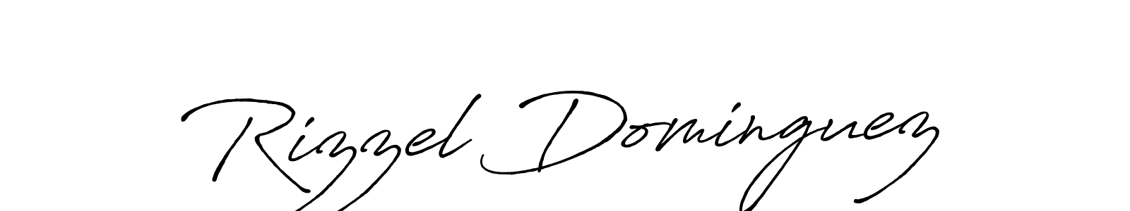 Rizzel Dominguez stylish signature style. Best Handwritten Sign (Antro_Vectra_Bolder) for my name. Handwritten Signature Collection Ideas for my name Rizzel Dominguez. Rizzel Dominguez signature style 7 images and pictures png