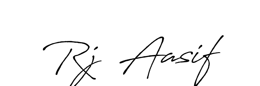 This is the best signature style for the Rj  Aasif name. Also you like these signature font (Antro_Vectra_Bolder). Mix name signature. Rj  Aasif signature style 7 images and pictures png