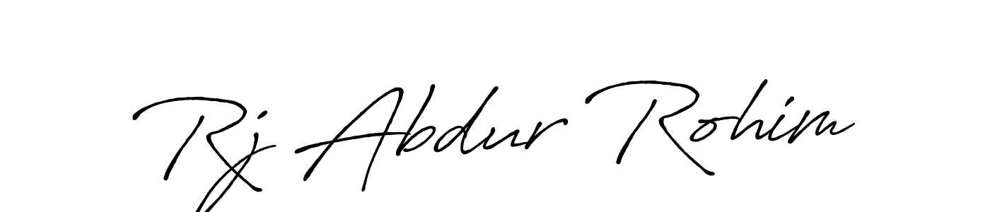 Antro_Vectra_Bolder is a professional signature style that is perfect for those who want to add a touch of class to their signature. It is also a great choice for those who want to make their signature more unique. Get Rj Abdur Rohim name to fancy signature for free. Rj Abdur Rohim signature style 7 images and pictures png