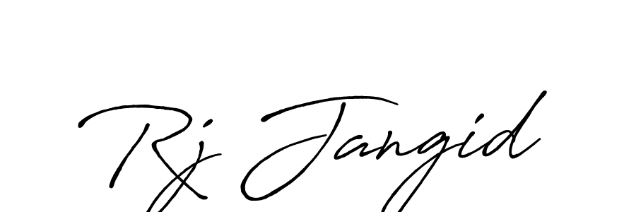 You should practise on your own different ways (Antro_Vectra_Bolder) to write your name (Rj Jangid) in signature. don't let someone else do it for you. Rj Jangid signature style 7 images and pictures png